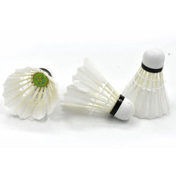 12Pcs/lot Badminton Natural Duck Feather Balls Training Badminton White Feather Shuttlecock For Sports Practice Equipment