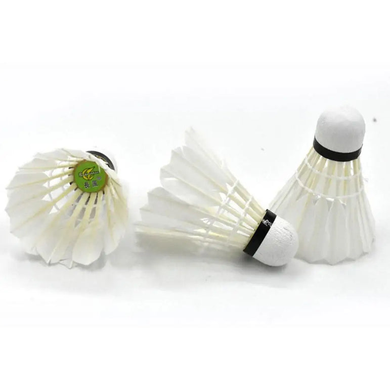 12Pcs/lot Badminton Natural Duck Feather Balls Training Badminton White Feather Shuttlecock For Sports Practice Equipment