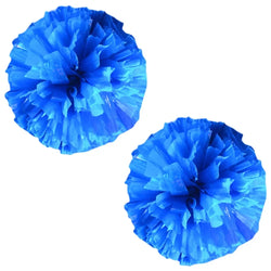 2 PCS Cheerleading Pom Poms Rainbow Metallic Streamer Pompoms Dance Party Football Club Decor Hand Flower Aerobics Cheer Balls