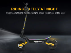 Electric Scooters 40mph 2400W Dual Motors 52V23AH Lithium Battery E Scooter Adult Hydraulic Brake 11'' Off-Road Tires Escooter