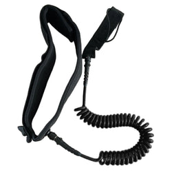 SUP Surfboard Waist Leash Belt Maximum Tensile Length Up To 10 Feet Coiled Surfing Leash for Surfing Beginner Practicing Supply