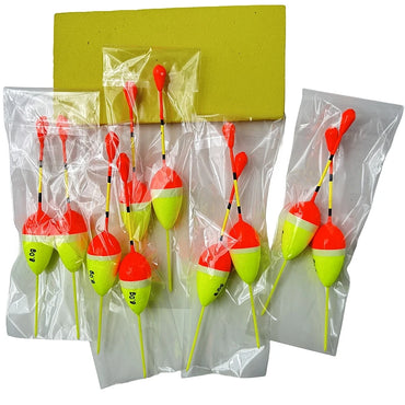 10Pcs Fishing Float Set Buoy Bobber Vertical buoy fish Floats Bobbers fishing Tackle Tools fishing Lure Float Fluctuate