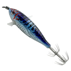 1pcs Luminous Horizontal Squid Jig Wood Shrimp Squid Hook Artificial Bait Octopus Cuttlefish Shrimp Saltwater Hard Bait Tackle