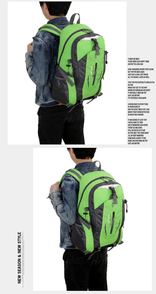 Oulylan Outdoor Sports Backpacks Camping Hiking Backpacks Sports Bag Mountaineering Bag Waterproof Climbing Backpacks Men Women