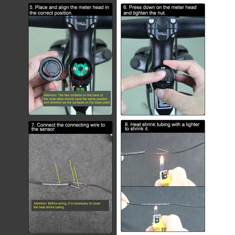 Bike Computer LED Digital Bicycle Speedometer Odometer with Screen Cycling Computer Waterproof for Men Women Teens Bikers Outdoo
