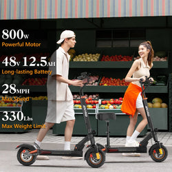 Electric Scooter IENYRID M4 Pro S+ 800W Motor 48V 12.5AH Battery 10"Tire Escooter 45km/h Max Speed Disc Brake LCD Display