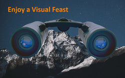 HD Powerful Binoculars, 500x25 5000M Long Range Folding Mini Telescope, for Hunting Sports Outdoor Camping Travel Outdoor Gifts
