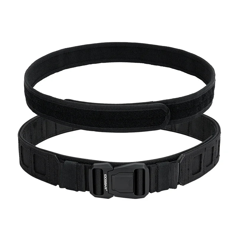 IDOGEAR 2 inch Tactical Belt LSR MOLLE Quick Release Metal Buckle Lightweight Man Outdoors Training Waistband 3433