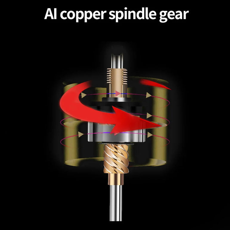 Spinning Fishing Reel 5.2/1 Gear Ratio CNC Metal Spool All Purpose Fishing Spinning Reel for Freshwater Saltwater