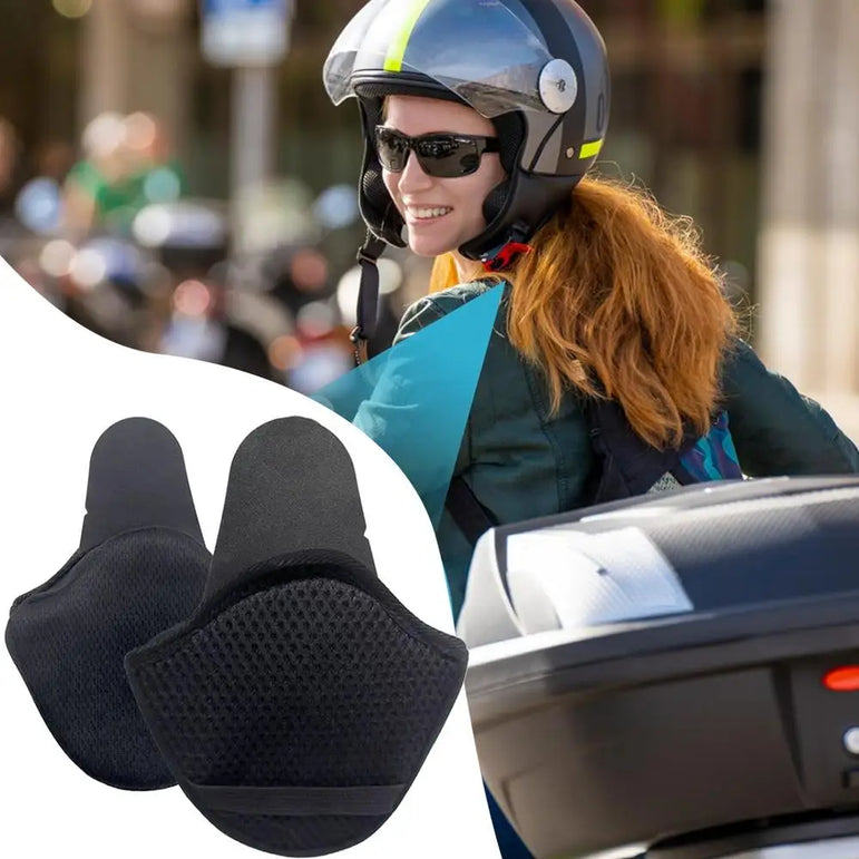 Motorcycle Helmet Earmuffs Detachable Winter Warm Ear Muffs Windproof Ear Covers 1 Pair Cold Weather Ear Pads For Women Men