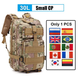 30L/50L Multifunctional Bag Military 900D Military Hiking Bag Waterproof Rucksacks Army Outdoor Camping Trekking Hunting Bag