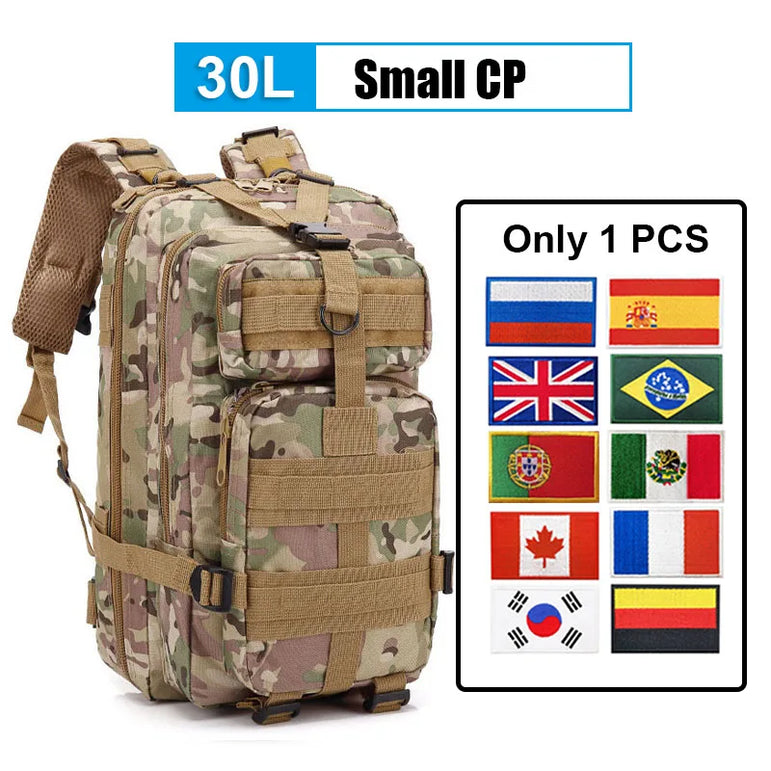 30L/50L Multifunctional Bag Military 900D Military Hiking Bag Waterproof Rucksacks Army Outdoor Camping Trekking Hunting Bag