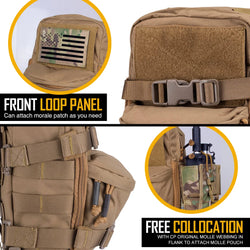 IDOGEAR Hydration Backpack Assault Molle System Mini Tactical Outdoor Sport Water Bags 3530