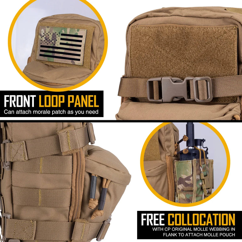 IDOGEAR Hydration Backpack Assault Molle System Mini Tactical Outdoor Sport Water Bags 3530