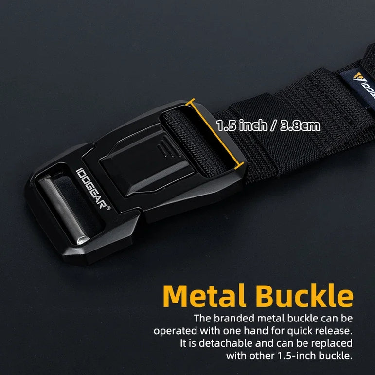 IDOGEAR 2 inch Tactical Belt LSR MOLLE Quick Release Metal Buckle Lightweight Man Outdoors Training Waistband 3433