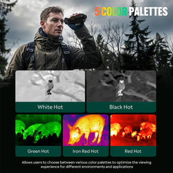 GTGUARD Ai15 Night Vision Goggles Outdoor Detector Handheld Monocular IR Thermal Imaging Telescope AI Super-resolution 384*288HD