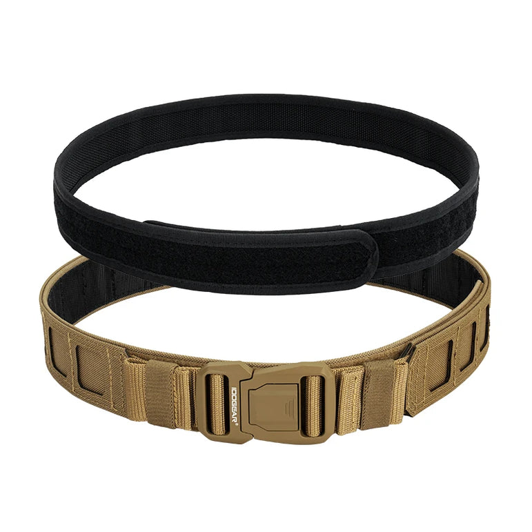 IDOGEAR 2 inch Tactical Belt LSR MOLLE Quick Release Metal Buckle Lightweight Man Outdoors Training Waistband 3433