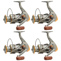 Spinning Fishing Reel 5.2/1 Gear Ratio CNC Metal Spool All Purpose Fishing Spinning Reel for Freshwater Saltwater
