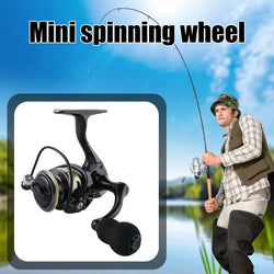 ZP 500/800 Series EVA Grip Ultra Lightweight Fishing Reel 13+1BB High Speed Gear Ratio 5.2:1 Mini Spinning Reel Metal Line Cup