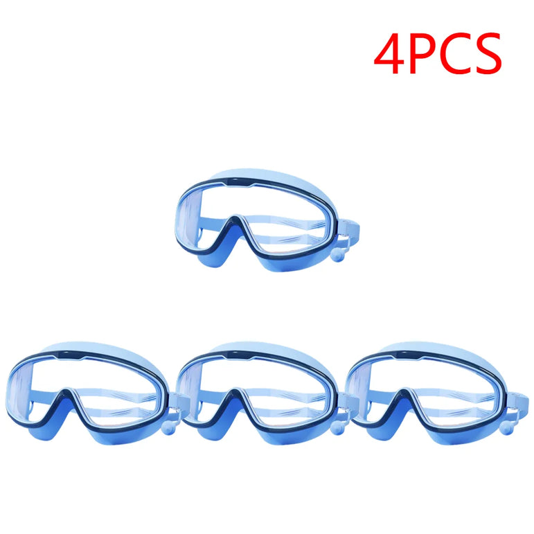 1-5PCS Swim Goggles Anti Fog Swimming Goggles Waterproof HD Swim Glasses Large Frame UV Protection Swim Goggles for Boys Girls