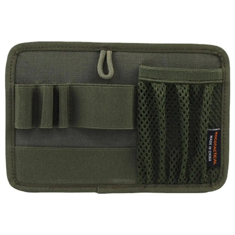 Hook And Loop Panel Wear-resistant Organizer Panel Stickable Wear-Resistant Molle Admin Pouch For Packs Backpack Or Messenger
