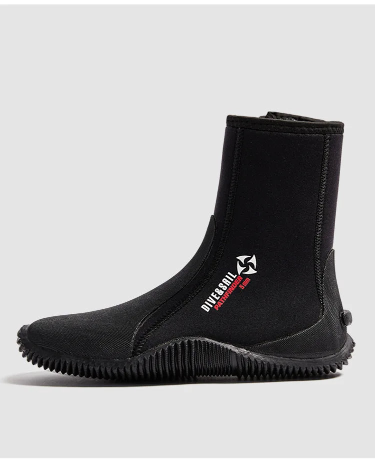 Oulylan Premium Neoprene Diving Boot 5m Water Shoes Wetsuit Booties With Anti-Slip Rubber Sole  Zipper For Surf Scuba 1 Pair
