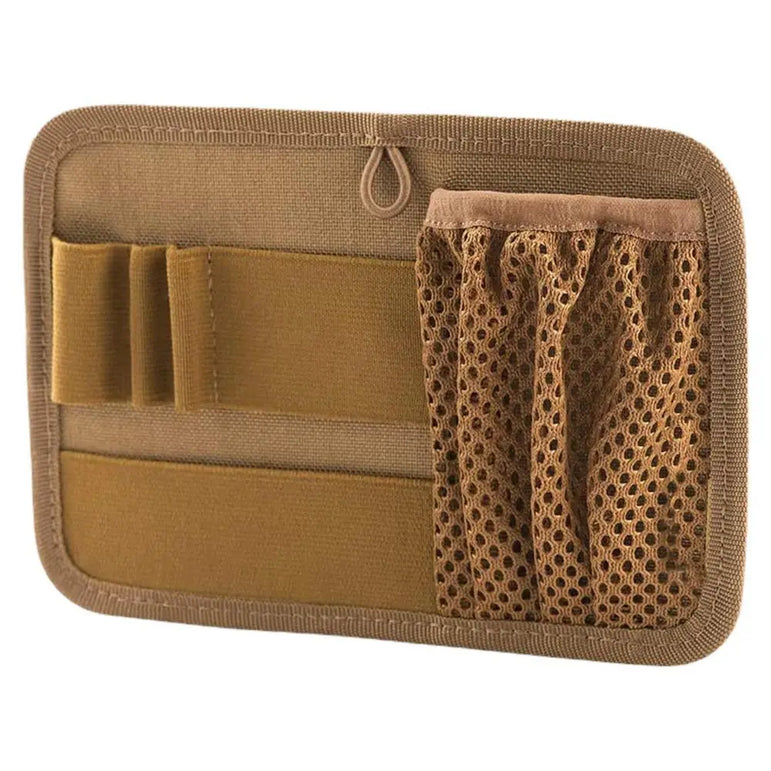 Hook And Loop Panel Wear-resistant Organizer Panel Stickable Wear-Resistant Molle Admin Pouch For Packs Backpack Or Messenger