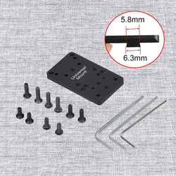 Tactical RM S Red Dot Sight Collimator Reflex For GLOCK 17 Scope Optics Riflescope Fit Airsoft Weapons 20mm Rail Hunting