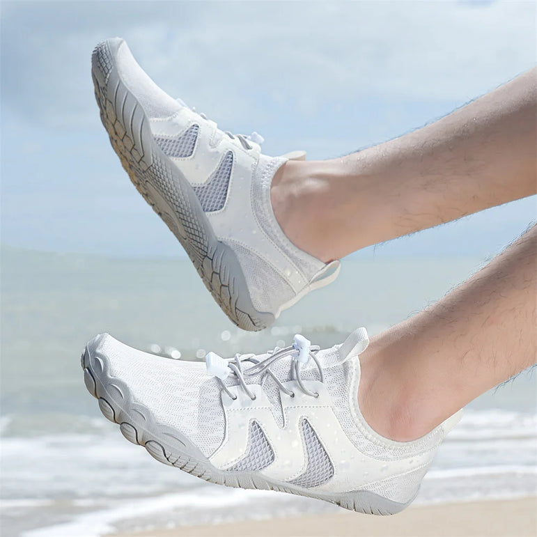 Women Men Water Shoes Five Fingers Upstream Wading Swimming Barefoot Aqua Shoes Beach Seaside Gym Fitness Unisex Sneakers New