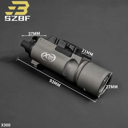 Us Warehouse Tactical PEQ15 IR/Red Laser Indicator Rifle Hunting Weapon SF M600 M600B M300C X300 LED Flashlight for 20mm Rail