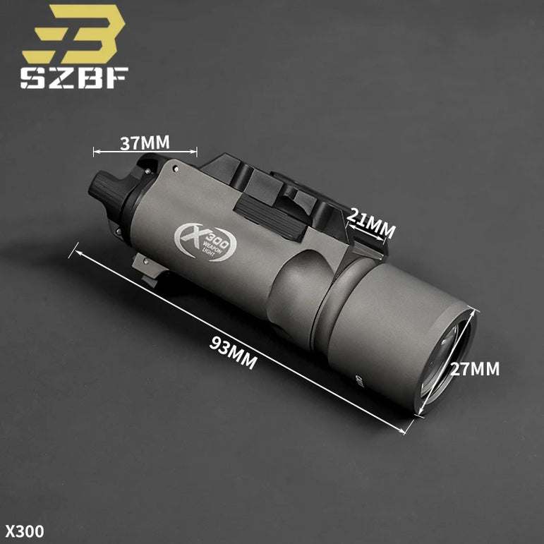Us Warehouse Tactical PEQ15 IR/Red Laser Indicator Rifle Hunting Weapon SF M600 M600B M300C X300 LED Flashlight for 20mm Rail