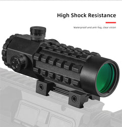FIRE WOLF 3X28 Tactical Hunting Optical Rifle Scope  Green Red Dot Cross Scope Universal 11/20mm Railway Rifle Holographic Scope