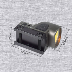 Tactical RM S Red Dot Sight Collimator Reflex For GLOCK 17 Scope Optics Riflescope Fit Airsoft Weapons 20mm Rail Hunting