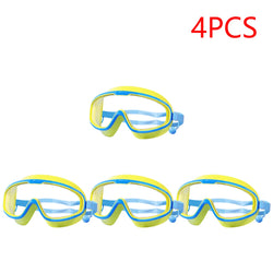 1-5PCS Swim Goggles Anti Fog Swimming Goggles Waterproof HD Swim Glasses Large Frame UV Protection Swim Goggles for Boys Girls