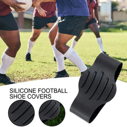 Soccer Shoe Lace Covers Silicone Soccer Cleats Lace Bands Football Accessories High Grip Design Elastic Protector Keeps Laces