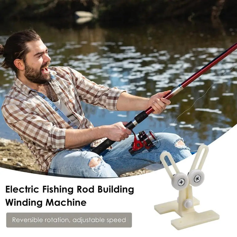 1pc DIYAdjustable 0-40RPM Wire Wrapping Machine durableFishing Rod Winding Equipment Fishing Rod Epoxy Resin Coating Machine