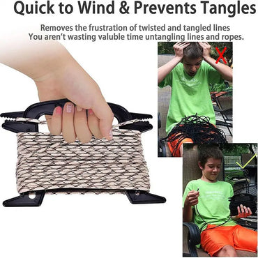 Paracord Winder Parachute Cord Rope Line Winders Spool Tidy Organizer Holder Bushcraft Paracord Ladder Keeper Storage Tool