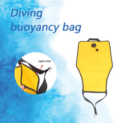 30lbs Swimming Salvage Bag with Open Bottom Diving Buoyancy Lift Bag Over Pressure Valve Lift Bag for Scuba Diving Snorkeling
