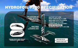 Spatium Hydrofoil Board for Surfing with Hydrofoil Accessories, Fix Kit Wing Foil Board Surf Hydrofoil Surfboard Gray