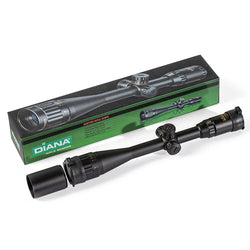 DIANA 6-24X44 Tactical Optic Cross Sight Green Red Illuminated Riflescope Hunting Rifle Scope Sniper Airsoft Air Guns