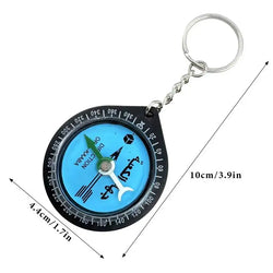 Muslim Qibla Compass Portable Outdoor Compasses For Hiking Direction Eid Pray Keychain For Camping Exploring Mountaineering
