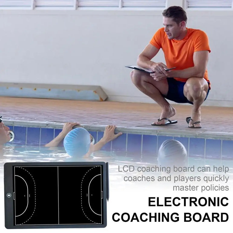 LCD Writing Tablet For Adults 16 Inches Soccer Tactics Board Basketball Coaching Board Soccer Coaches Clipboard Strategy LCD