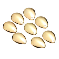 50pcs Fishing Spinner Blades Smooth Fishing Spinner Bait for Spinnerbait Thickened Lures Making Supplies DIY Fishing Accessories