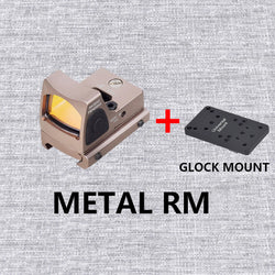 Tactical RM S Red Dot Sight Collimator Reflex For GLOCK 17 Scope Optics Riflescope Fit Airsoft Weapons 20mm Rail Hunting
