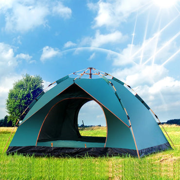 Instant Pop up Tent Outdoor Camping Tent Water-resistant Portable Instant Hiking Traveling Tent for 1-2 People Family Tent