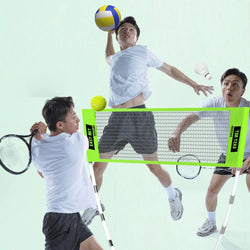 Professional Badminton Net Badminton Training Net Easy Setup Height Adjustable Volleyball Net with Carry Bag for Outdoor Indoor