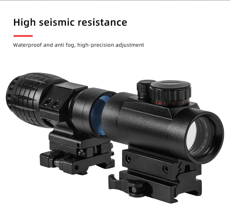 DOCTER 1x40 Red Dot 3x Magnifier Holographic Green Dot Sight  Tactical Red Dot 3x Magnifier Combination Hunting