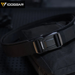 IDOGEAR 2 inch Tactical Belt LSR MOLLE Quick Release Metal Buckle Lightweight Man Outdoors Training Waistband 3433