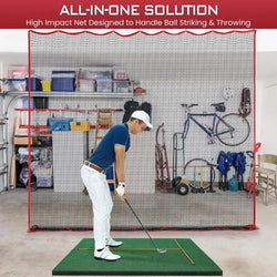 Softball Practice Net 10x10ft Ball Target Netting Golf Trainer Rebounder Mesh Ball Sports Pitching Practice Net For Garden Yard