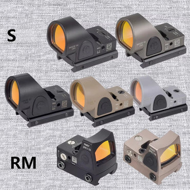 Tactical RM S Red Dot Sight Collimator Reflex For GLOCK 17 Scope Optics Riflescope Fit Airsoft Weapons 20mm Rail Hunting